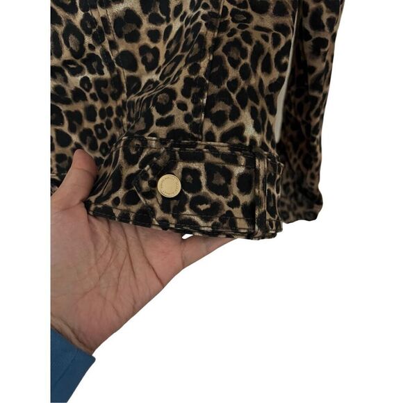 NWT WHBM leopard moto jacket sz 0 - Picture 7 of 10